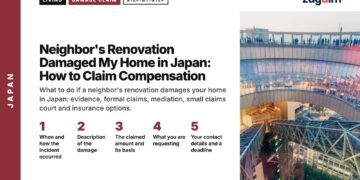 Architecture — spiral glass escalator interior at Umeda Sky Building, illustrating Neighbor's Renovation Damaged My Home in Japan: How to Claim Compensation