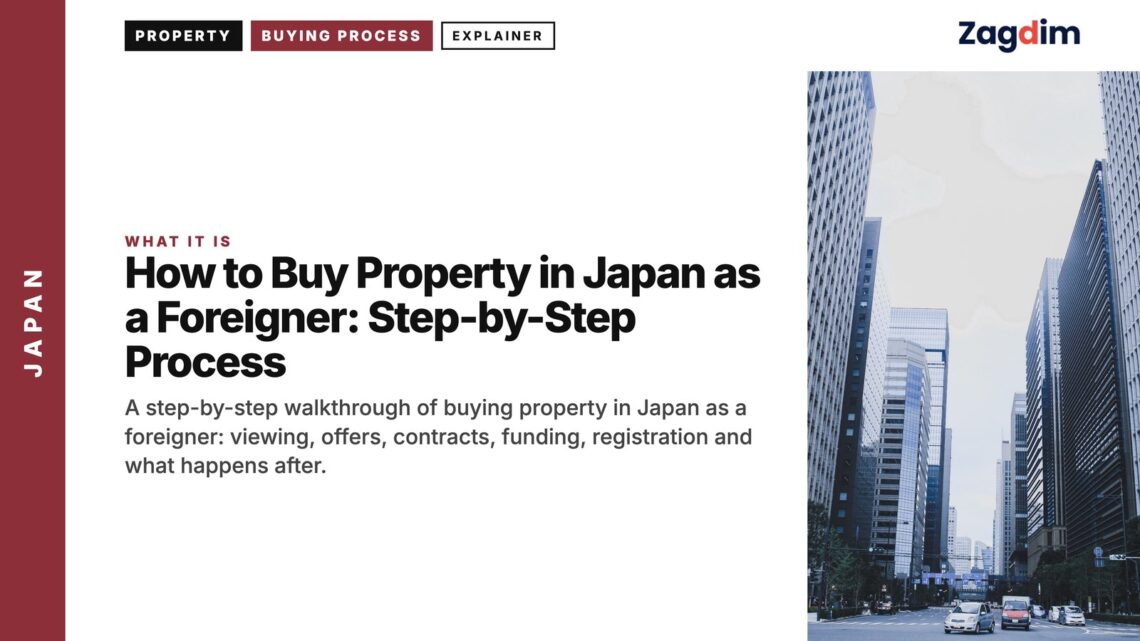 Street — Shinjuku skyscraper street in Tokyo, illustrating How to Buy Property in Japan as a Foreigner: Step-by-Step Process