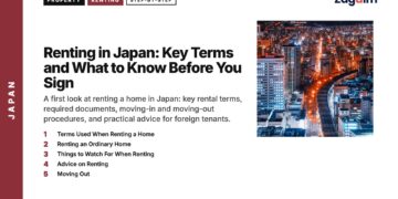 Night — dense city skyline at night with red lights, illustrating Renting in Japan: Key Terms and What to Know Before You Sign
