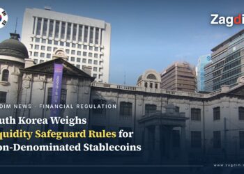 The Bank of Korea's historic Seoul building, illustrating a report that South Korea is weighing liquidity safeguard rules for won-denominated stablecoins