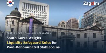 The Bank of Korea's historic Seoul building, illustrating a report that South Korea is weighing liquidity safeguard rules for won-denominated stablecoins