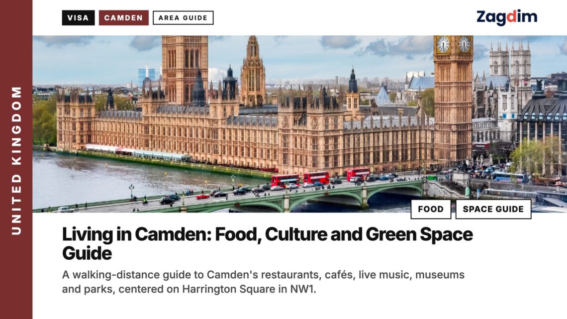 Houses of Parliament and Big Ben across the Thames, illustrating Living in Camden: Food, Culture and Green Space Guide