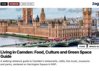 Houses of Parliament and Big Ben across the Thames, illustrating Living in Camden: Food, Culture and Green Space Guide