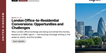 Tower of London and the City skyline, illustrating London Office-to-Residential Conversions: Opportunities and Challenges