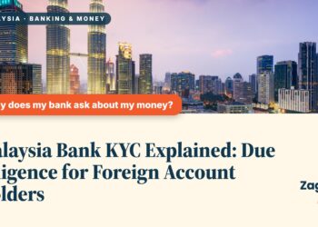 Kuala Lumpur skyline at twilight with Petronas Towers, illustrating Malaysia Bank KYC Explained: Due Diligence for Foreign Account Holders