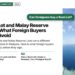 Aerial view of a deep blue channel between coral islands, illustrating Bumi Lot and Malay Reserve Land: What Foreign Buyers Must Avoid