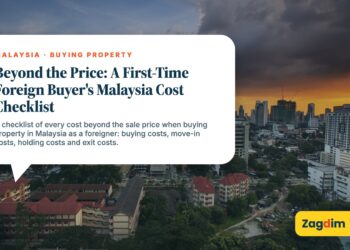 Kuala Lumpur skyline at dusk with dramatic clouds, illustrating Beyond the Price: A First-Time Foreign Buyer's Malaysia Cost Checklist
