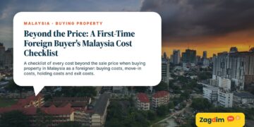 Kuala Lumpur skyline at dusk with dramatic clouds, illustrating Beyond the Price: A First-Time Foreign Buyer's Malaysia Cost Checklist