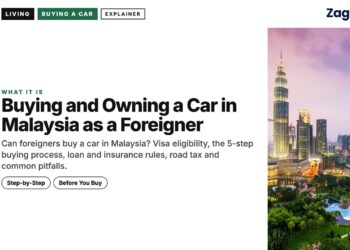 Skyline — Kuala Lumpur skyline with Petronas Towers at dusk, illustrating Buying and Owning a Car in Malaysia as a Foreigner