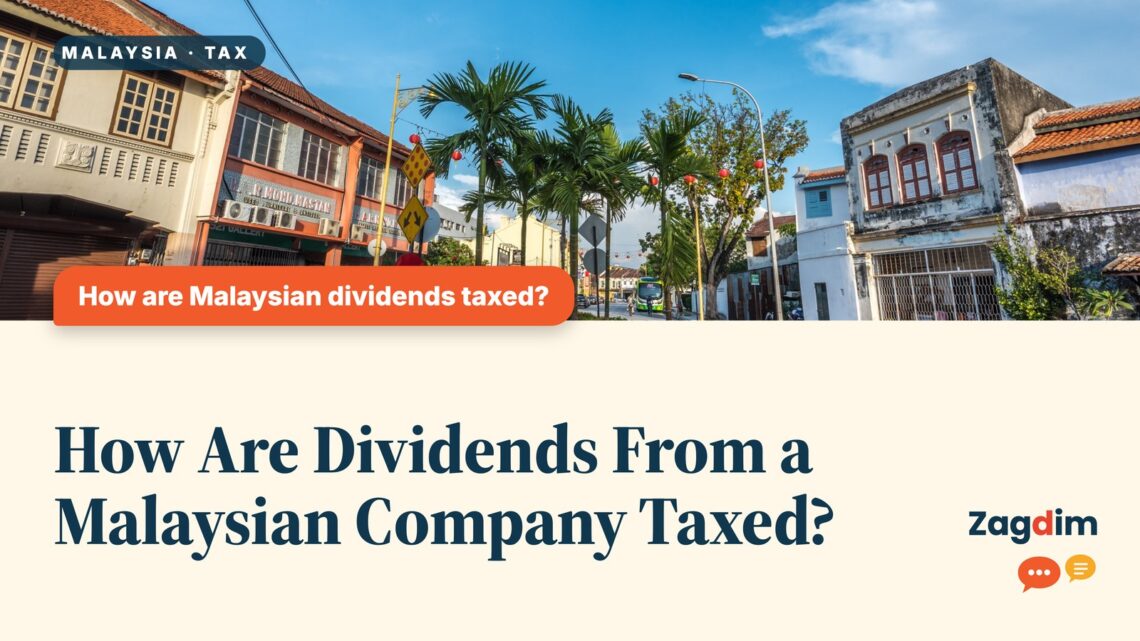 Quiet heritage street with colourful shophouses, Penang, illustrating How Are Dividends From a Malaysian Company Taxed?