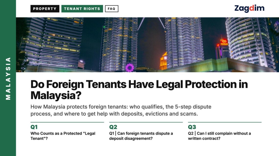 Night — Petronas Twin Towers illuminated at night Kuala Lumpur, illustrating Do Foreign Tenants Have Legal Protection in Malaysia?