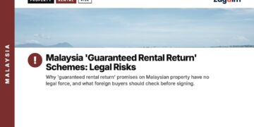 Other — open turquoise sea with distant hills, illustrating Malaysia 'Guaranteed Rental Return' Schemes: Legal Risks