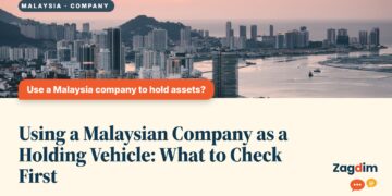 George Town skyline along the waterfront at dusk, illustrating Using a Malaysian Company as a Holding Vehicle: What to Check First