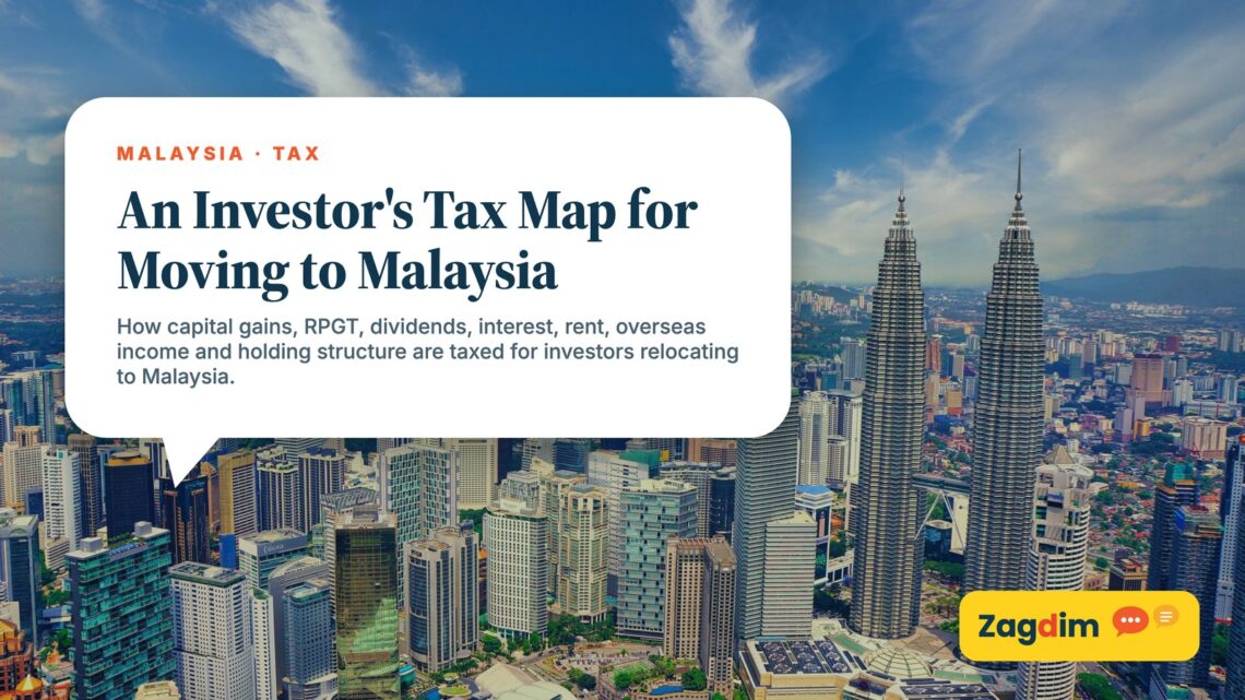Panoramic daytime view of Kuala Lumpur skyline, illustrating An Investor's Tax Map for Moving to Malaysia