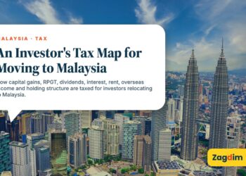 Panoramic daytime view of Kuala Lumpur skyline, illustrating An Investor's Tax Map for Moving to Malaysia