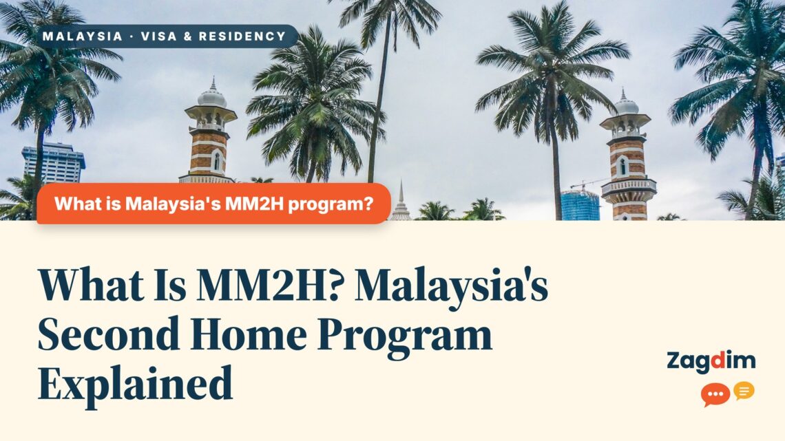 Masjid Jamek Kuala Lumpur framed by palm trees, illustrating What Is MM2H? Malaysia's Second Home Program Explained