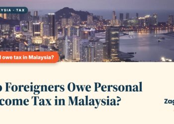 Penang skyline aerial view at dusk with high-rises, illustrating Do Foreigners Owe Personal Income Tax in Malaysia?