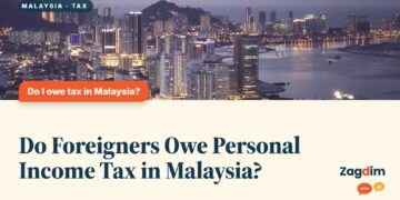 Penang skyline aerial view at dusk with high-rises, illustrating Do Foreigners Owe Personal Income Tax in Malaysia?