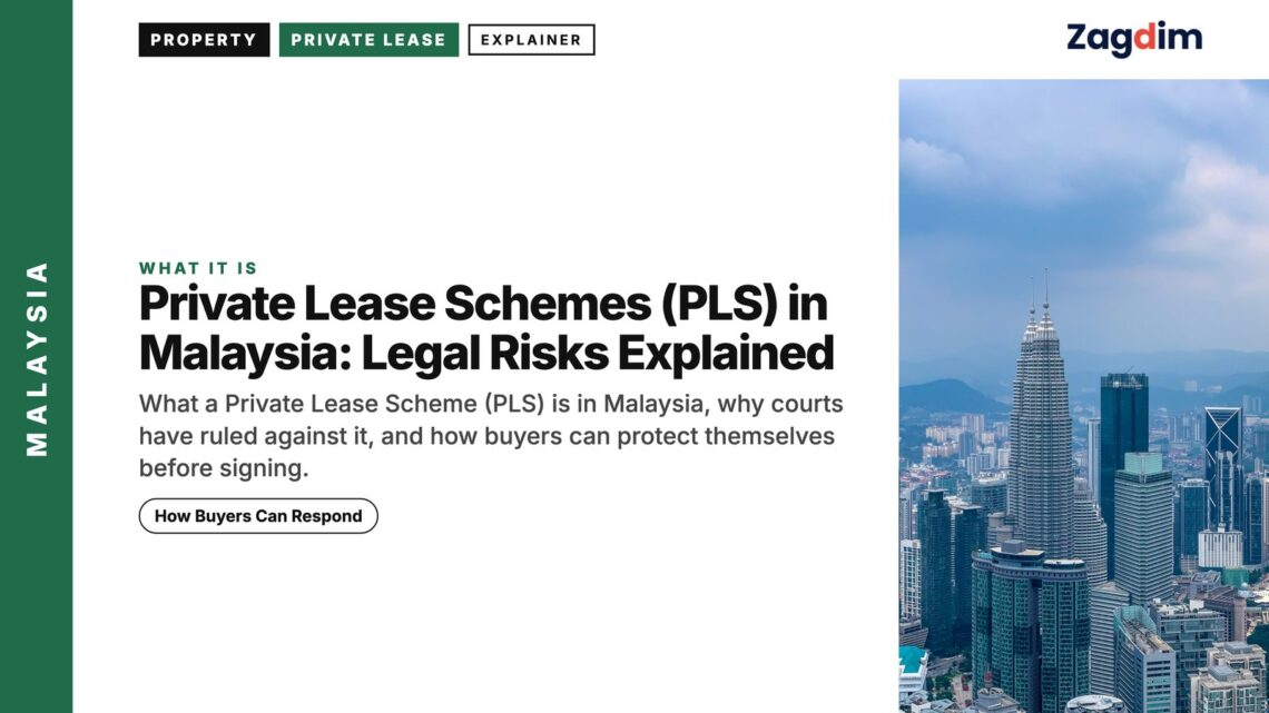Skyline — Kuala Lumpur skyline aerial with Petronas Towers and hills, illustrating Private Lease Schemes (PLS) in Malaysia: Legal Risks Explained