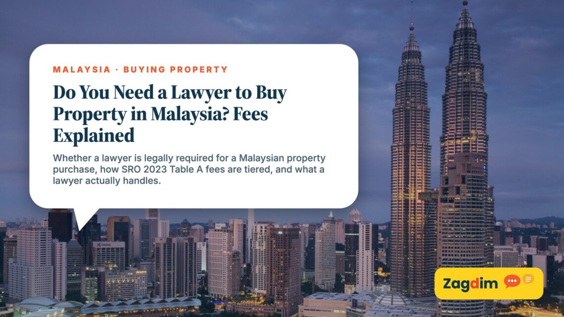 Kuala Lumpur dusk skyline with KL Tower and Petronas Towers, illustrating Do You Need a Lawyer to Buy Property in Malaysia? Fees Explained