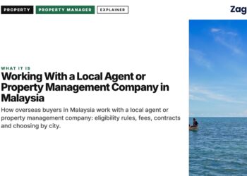 Architecture — fishing boat near stilt hut on turquoise sea, illustrating Working With a Local Agent or Property Management Company in Malaysia