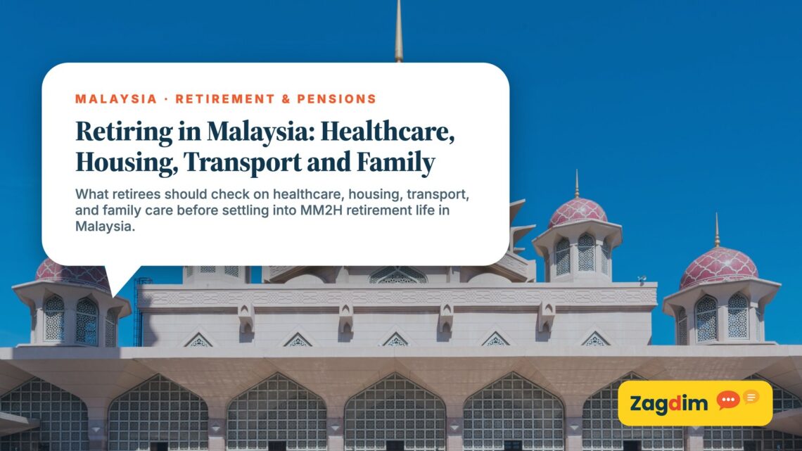 Close-up of Putra Mosque's pink dome and minaret, illustrating Retiring in Malaysia: Healthcare, Housing, Transport and Family