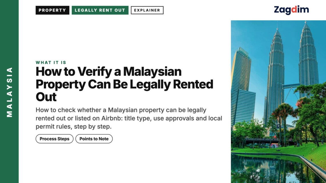 Skyline — Petronas Towers viewed from KLCC Park, illustrating How to Verify a Malaysian Property Can Be Legally Rented Out