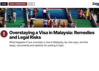Temple — colourful staircase at Batu Caves temple, illustrating Overstaying a Visa in Malaysia: Remedies and Legal Risks
