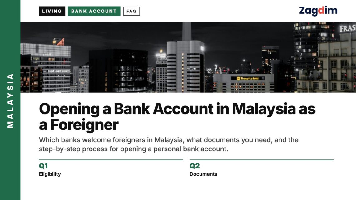Night — KL Tower and city skyline at night, illustrating Opening a Bank Account in Malaysia as a Foreigner