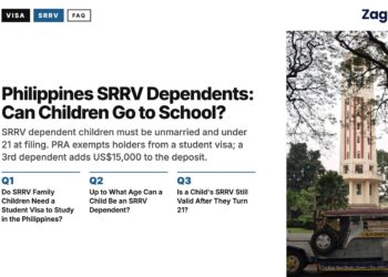 Jeepney passing a university clock tower in Manila, illustrating Zagdim's guide: Philippines SRRV Dependents: School Rules for Children
