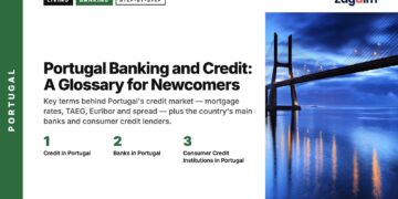 Landmark — Vasco da Gama Bridge at dusk, illustrating Portugal Banking and Credit: A Glossary for Newcomers