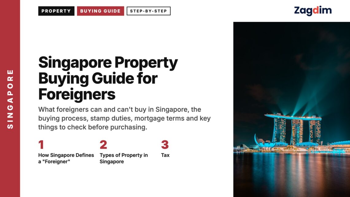 Landmark — Marina Bay Sands illuminated at night with reflection, illustrating Singapore Property Buying Guide for Foreigners