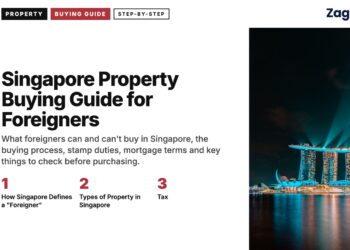 Landmark — Marina Bay Sands illuminated at night with reflection, illustrating Singapore Property Buying Guide for Foreigners
