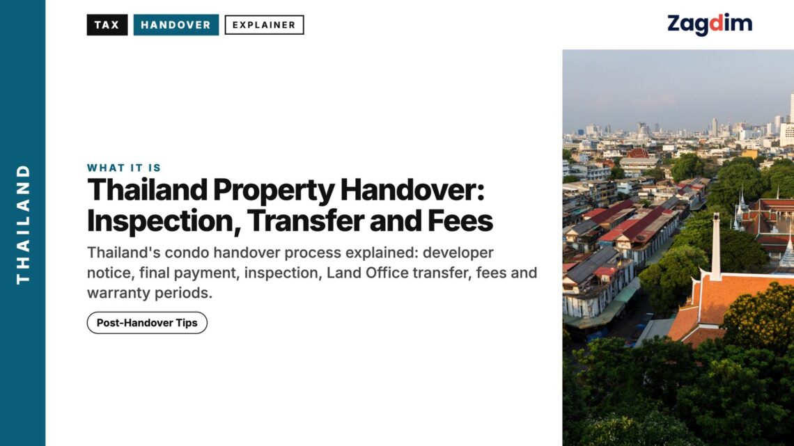 Old Town — rooftops, illustrating Thailand Property Handover: Inspection, Transfer and Fees