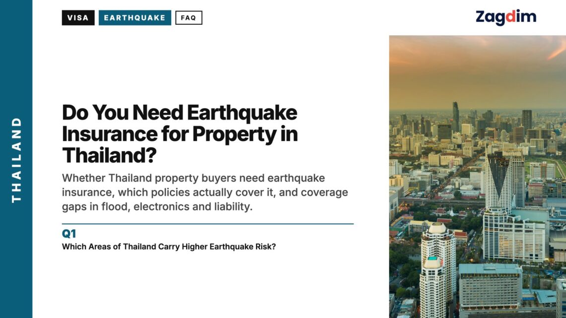 Bangkok Aerial — dense hazy, illustrating Do You Need Earthquake Insurance for Property in Thailand?