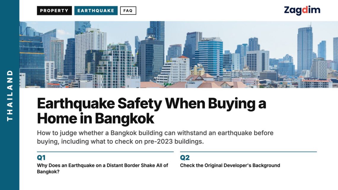 Bangkok Skyline — CBD day, illustrating Earthquake Safety When Buying a Home in Bangkok
