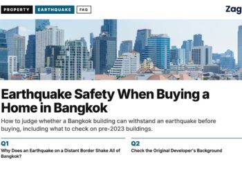 Bangkok Skyline — CBD day, illustrating Earthquake Safety When Buying a Home in Bangkok