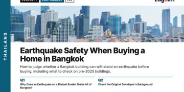 Bangkok Skyline — CBD day, illustrating Earthquake Safety When Buying a Home in Bangkok