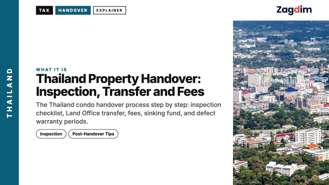 Chiangmai — aerial, illustrating Thailand Property Handover: Inspection, Transfer and Fees