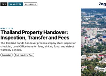 Chiangmai — aerial, illustrating Thailand Property Handover: Inspection, Transfer and Fees
