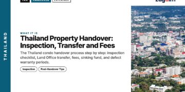 Chiangmai — aerial, illustrating Thailand Property Handover: Inspection, Transfer and Fees