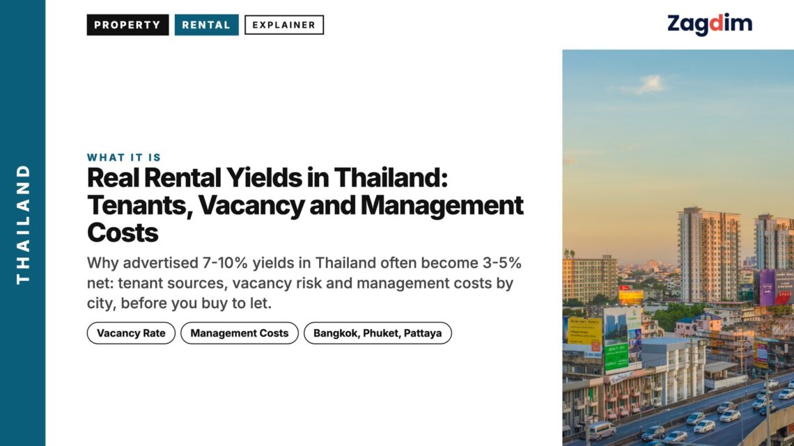 Residential — condo towers, illustrating Real Rental Yields in Thailand: Tenants, Vacancy and Management Costs