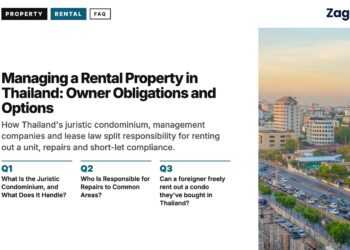 Residential — aerial roads, illustrating Managing a Rental Property in Thailand: Owner Obligations and Options