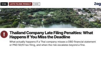 Park — Lumpini aerial, illustrating Thailand Company Late Filing Penalties: What Happens If You Miss the Deadline