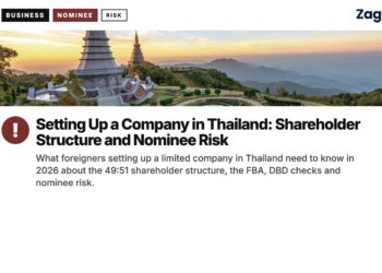 Hilltop — pagodas, illustrating Setting Up a Company in Thailand: Shareholder Structure and Nominee Risk