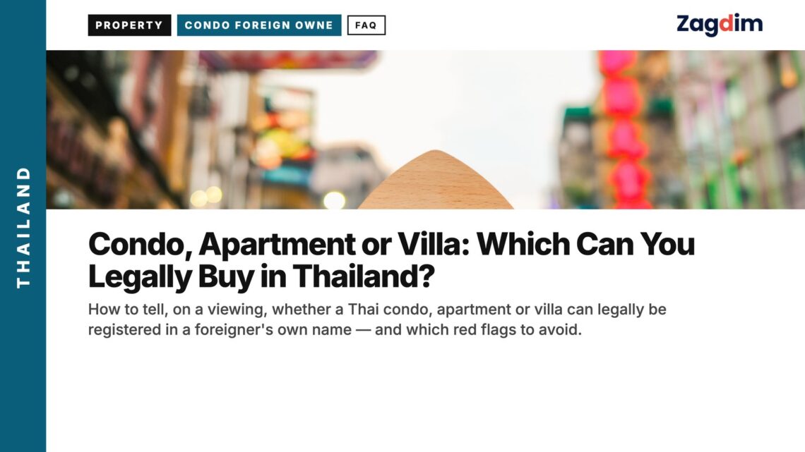 Street — Yaowarat Chinatown signs, illustrating Condo, Apartment or Villa: Which Can You Legally Buy in Thailand?