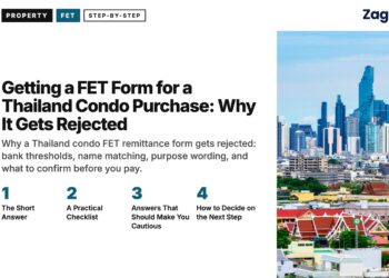 Bangkok Skyline — with temple roofs, illustrating Getting a FET Form for a Thailand Condo Purchase: Why It Gets Rejected