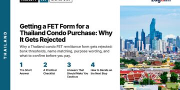 Bangkok Skyline — with temple roofs, illustrating Getting a FET Form for a Thailand Condo Purchase: Why It Gets Rejected