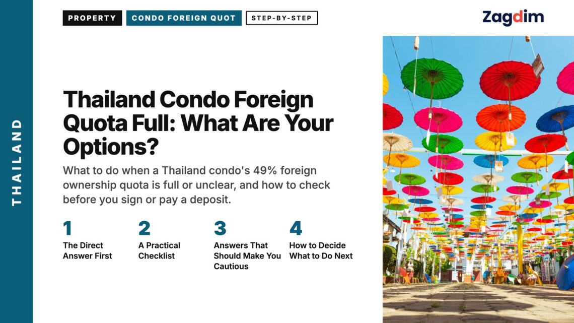 Market — umbrella street Chiang Mai, illustrating Thailand Condo Foreign Quota Full: What Are Your Options?