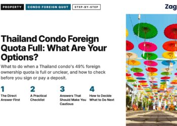 Market — umbrella street Chiang Mai, illustrating Thailand Condo Foreign Quota Full: What Are Your Options?